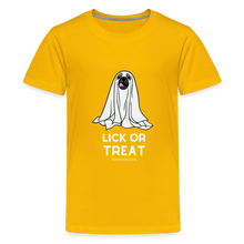 Lick or Treat Kids' Premium Halloween T-Shirt - sun yellow