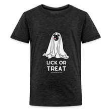 Lick or Treat Kids' Premium Halloween T-Shirt - charcoal grey