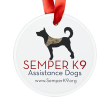 Acrylic Semper K9 Ornament with Ribbon