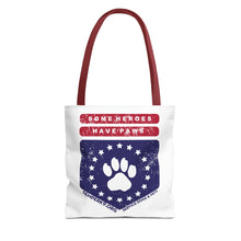 Some Heroes Have Paws Tote Bag