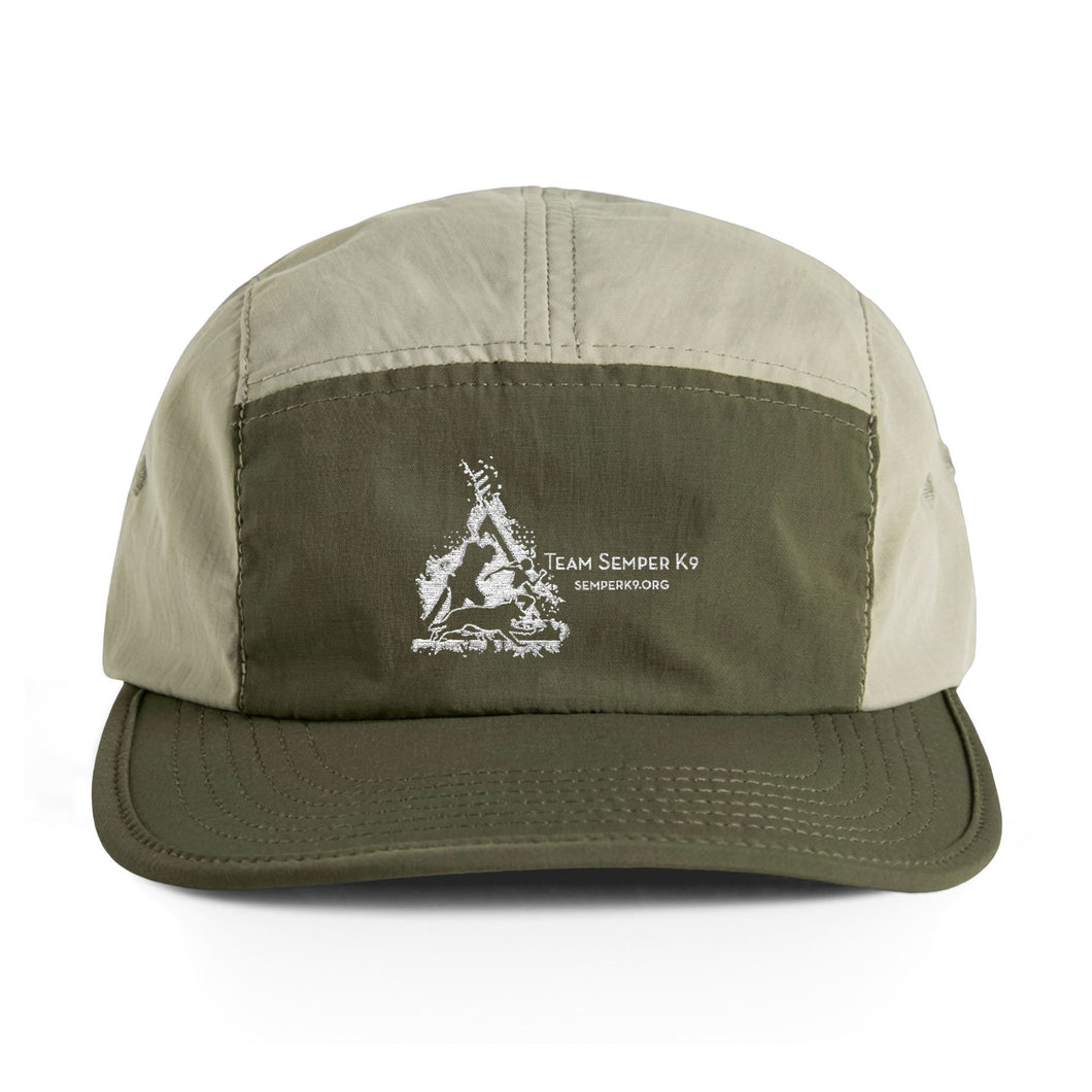 Two-Tone Nylon Cap — Team Seeker K9 Campfire Logo