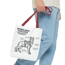 Service Dogs Save Lives Tote Bag