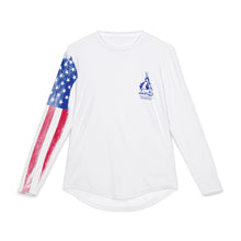Patriotic American Flag Team Semper K9 Long-Sleeve Performance Shirt – Run with Purpose