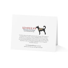 Team Semper K9 Thank You Cards (1, 10, 30, and 50pcs)