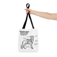Service Dogs Save Lives Tote Bag