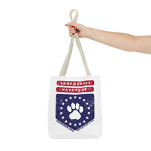 Some Heroes Have Paws Tote Bag