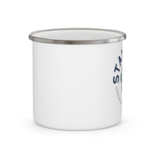 Stay Pawsitive Enamel Camping Mug