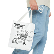 Service Dogs Save Lives Tote Bag
