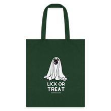 Lick or Treat Halloween Tote Bag - forest green