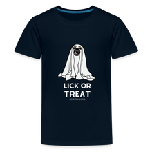 Lick or Treat Kids' Premium Halloween T-Shirt - deep navy