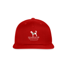 Semper K9 Snapback Baseball Cap - red