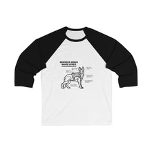 Service Dogs Save Lives Unisex 3\4 Sleeve Baseball Tee