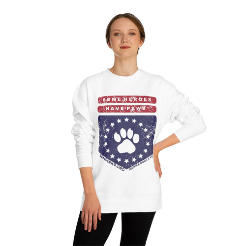 Some Heroes Have Paws Unisex Crew Neck Sweatshirt
