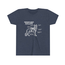 Youth Service Dogs Save Lives Short Sleeve Tee