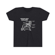 Youth Service Dogs Save Lives Short Sleeve Tee