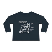 Service Dogs Save Lives Toddler Long Sleeve Tee