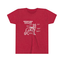 Youth Service Dogs Save Lives Short Sleeve Tee