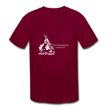 Team Semper K9 Youth Moisture Wicking Performance T-Shirt - burgundy