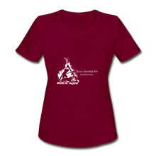 Team Semper K9 Women's Moisture Wicking Performance T-Shirt - burgundy