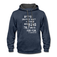Team Semper K9 Contrast Hoodie - indigo heather/asphalt