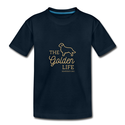 Golden Life Kids' Premium T-Shirt - deep navy