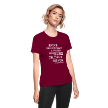 Team Semper K9 Women's Moisture Wicking Performance T-Shirt - burgundy