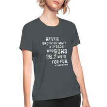 Team Semper K9 Women's Moisture Wicking Performance T-Shirt - charcoal