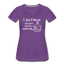 I'm Running 26.2 Women’s Premium T-Shirt - purple