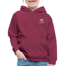 Service Dogs Save Lives Youth Premium Hoodie - burgundy