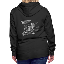 Service Dogs Save Lives Women’s Premium Hoodie - black