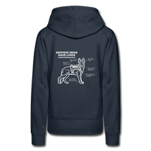 Service Dogs Save Lives Women’s Premium Hoodie - navy