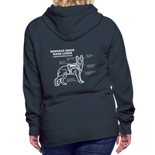Service Dogs Save Lives Women’s Premium Hoodie - navy