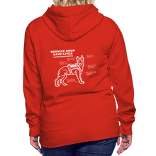 Service Dogs Save Lives Women’s Premium Hoodie - red