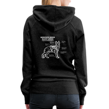 Service Dogs Save Lives Women’s Premium Hoodie - charcoal grey