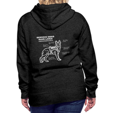 Service Dogs Save Lives Women’s Premium Hoodie - charcoal grey