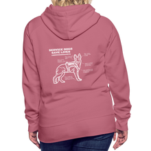 Service Dogs Save Lives Women’s Premium Hoodie - mauve
